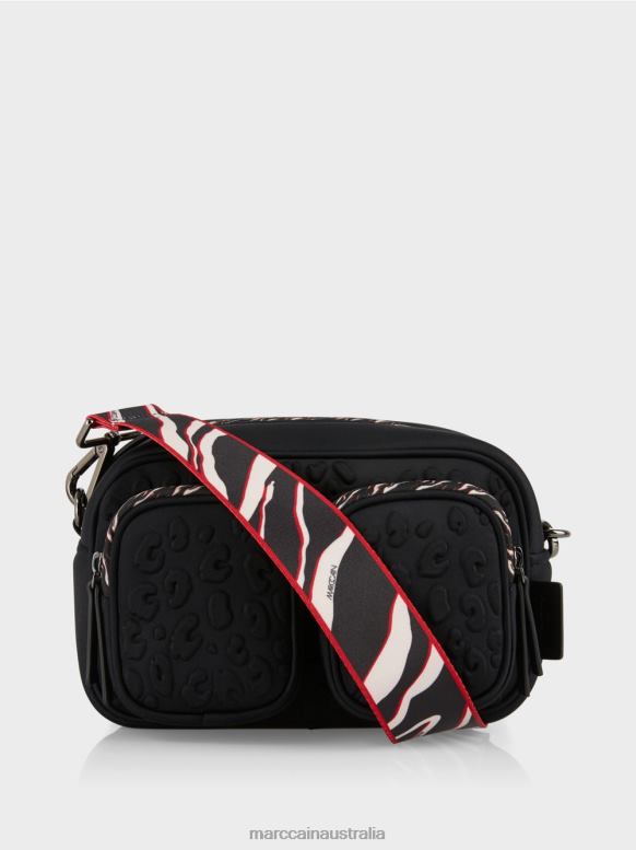 Accessory Black J8XFX1517 Shoulder bag with embossed design Marc Cain