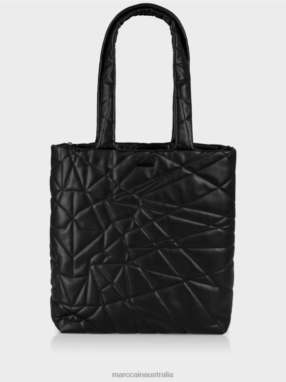 Accessory Black J8XFX1548 Tote bag with 3D quilting Marc Cain
