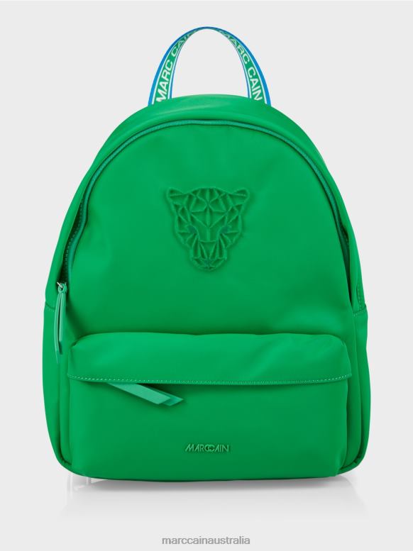 Accessory Bright Basil Leaf J8XFX1530 Rucksack with leopard head applique Marc Cain