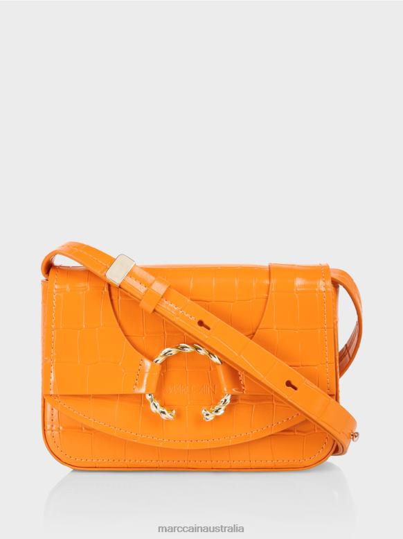 Accessory Clear Orange J8XFX1544 Shoulder bag with decorative ring Marc Cain