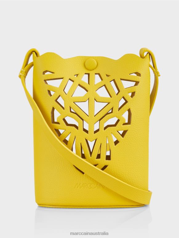 Accessory Lemon Green J8XFX1532 "Rethink Together" leopard head mini bag Marc Cain