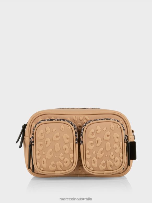 Accessory Soft Coffee J8XFX1502 Shoulder bag with embossed design Marc Cain