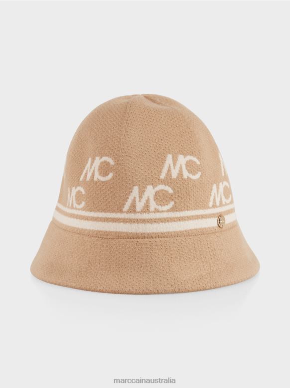 Accessory Bright Toffee J8XFX1685 Casual knit hat Marc Cain