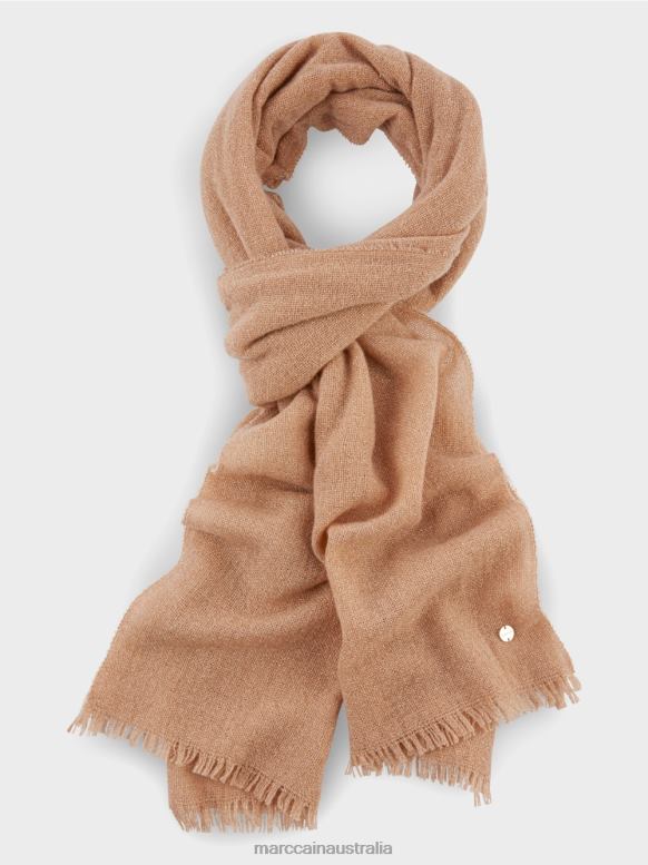 Accessory Bright Toffee J8XFX1684 Elegant woven scarf with lurex Marc Cain