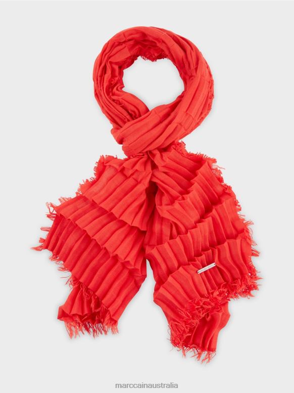 Accessory Campari J8XFX1667 Scarf with pleated structure Marc Cain