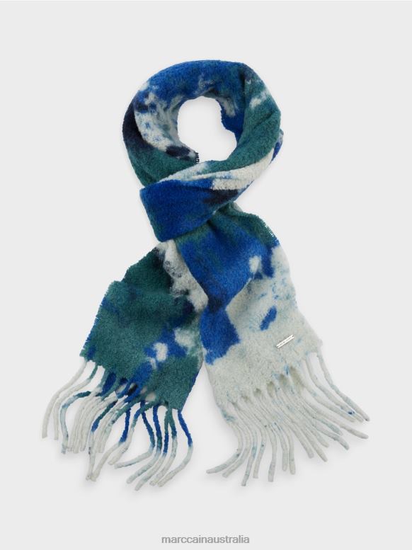 Accessory Enamel J8XFX1657 Wool scarf with batik design Marc Cain