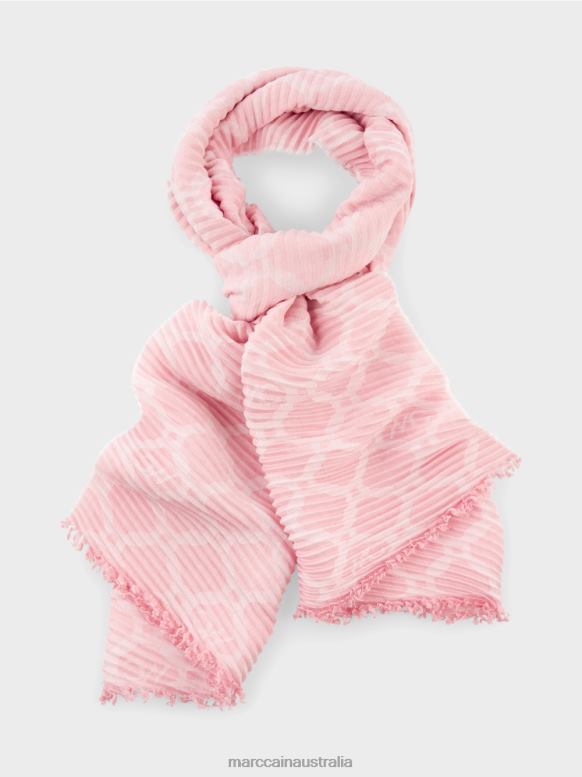 Accessory Soft Powder Pink J8XFX1700 Scarf with pleats Marc Cain