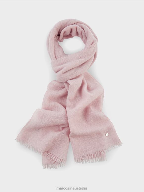 Accessory Soft Powder Pink J8XFX1705 Elegant woven scarf with lurex Marc Cain