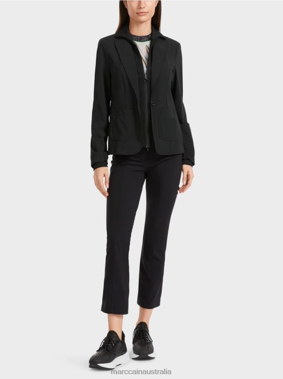 Clothing Black J8XFX166 Two-in-one blazer Marc Cain