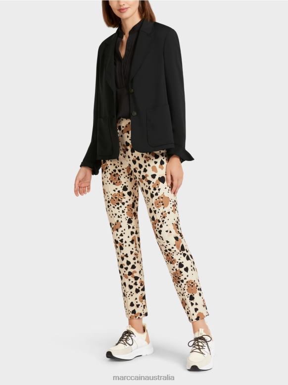 Clothing Black J8XFX206 Blazer with wide lapel Marc Cain