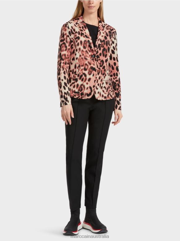 Clothing Campari J8XFX156 Blazer with Leo print Marc Cain