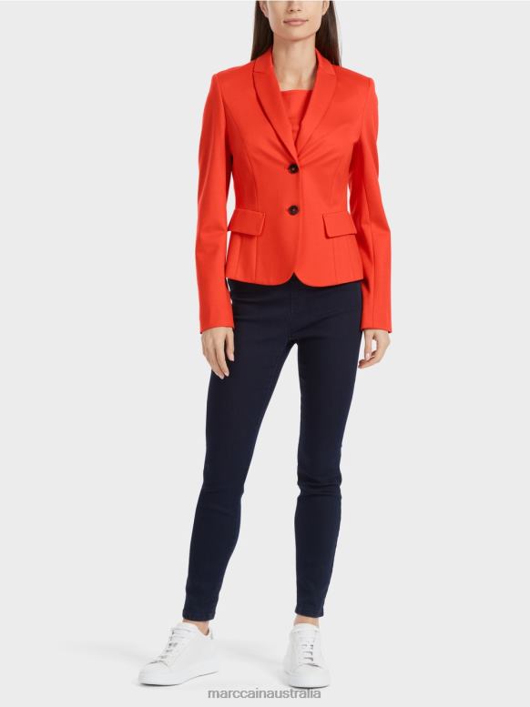 Clothing Campari J8XFX177 Fitted blazer with narrow lapel Marc Cain