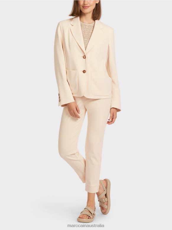 Clothing Creme J8XFX203 Blazer with wide lapel Marc Cain