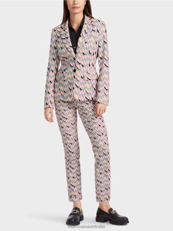 Clothing Dark Sky Blue J8XFX170 Graphic design Blazer Marc Cain