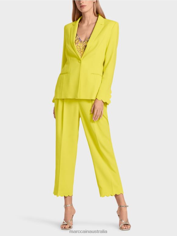 Clothing Lemon Green J8XFX185 Elegant blazer Marc Cain