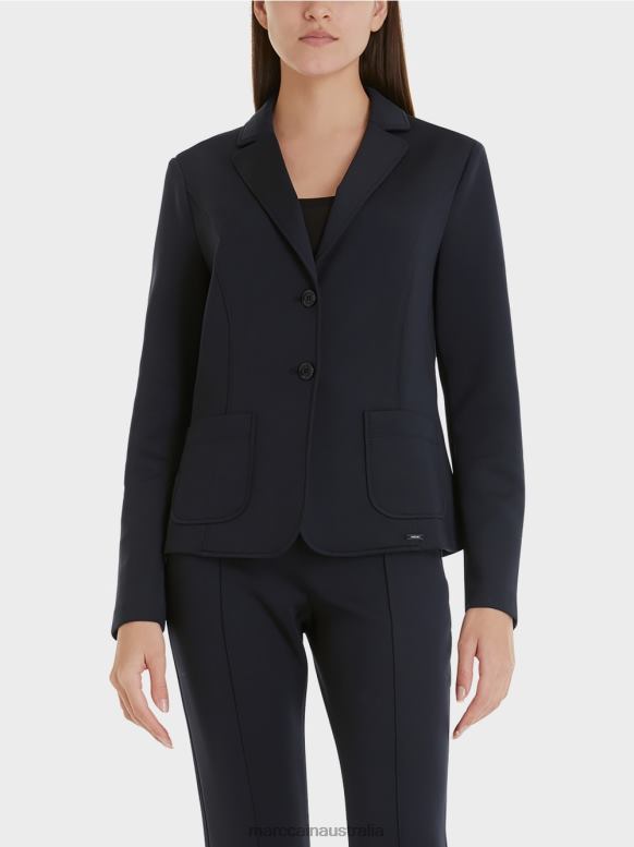 Clothing Midnight Blue J8XFX211 Blazer with patch pockets Marc Cain