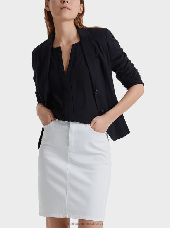 Clothing Midnight Blue J8XFX213 Light blazer in fine jersey Marc Cain