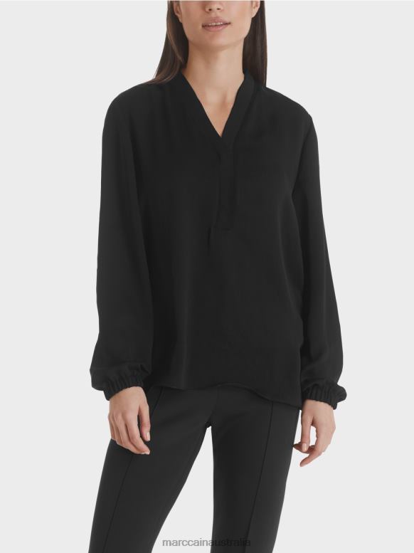 Clothing Black J8XFX1027 Wide blouse Marc Cain