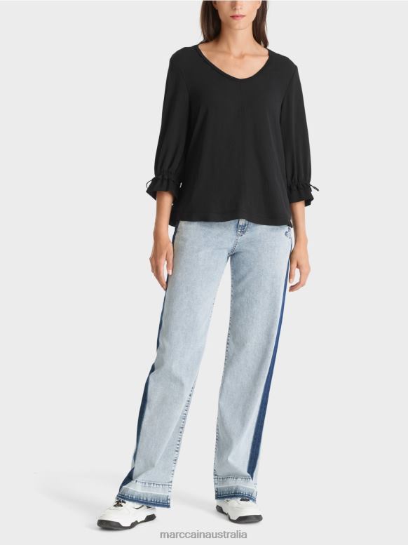 Clothing Black J8XFX871 A-line blouse Marc Cain