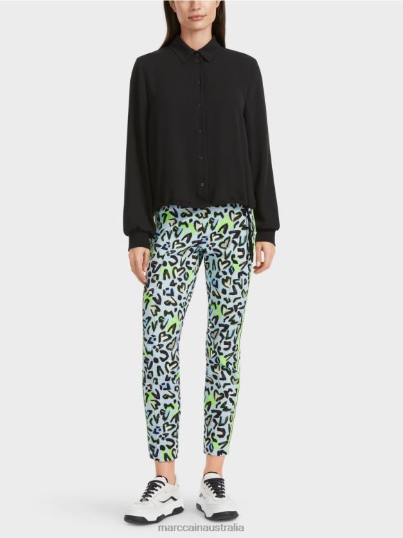 Clothing Black J8XFX876 Blouse with drawstring Marc Cain