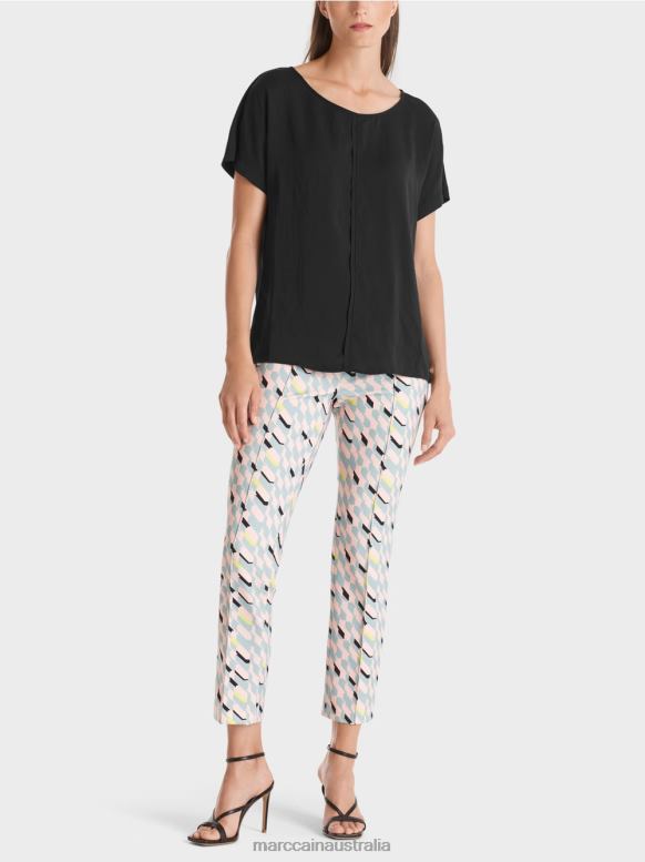 Clothing Black J8XFX887 Purist "Rethink Together" blouse Marc Cain