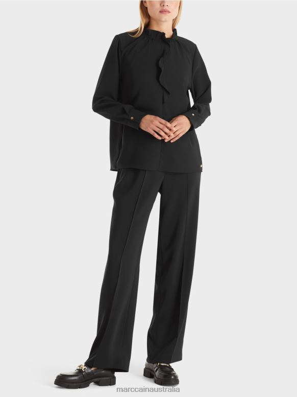 Clothing Black J8XFX895 Flowing blouse Marc Cain