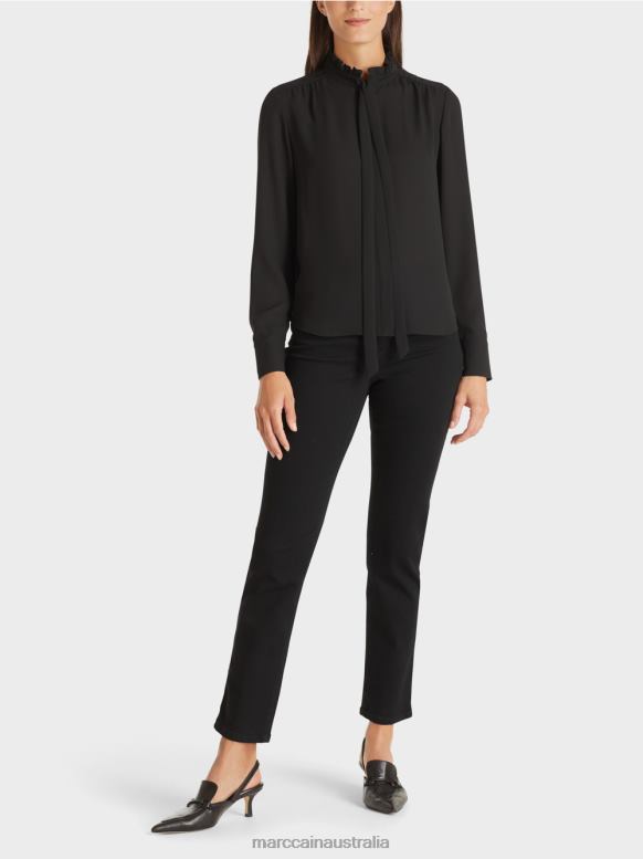 Clothing Black J8XFX993 Flowing blouse Marc Cain
