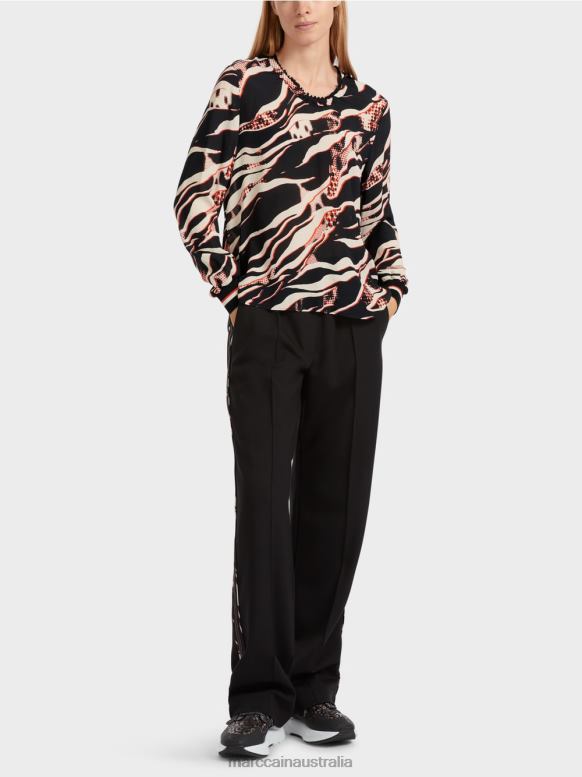Clothing Campari J8XFX849 Blouse with all-over print Marc Cain