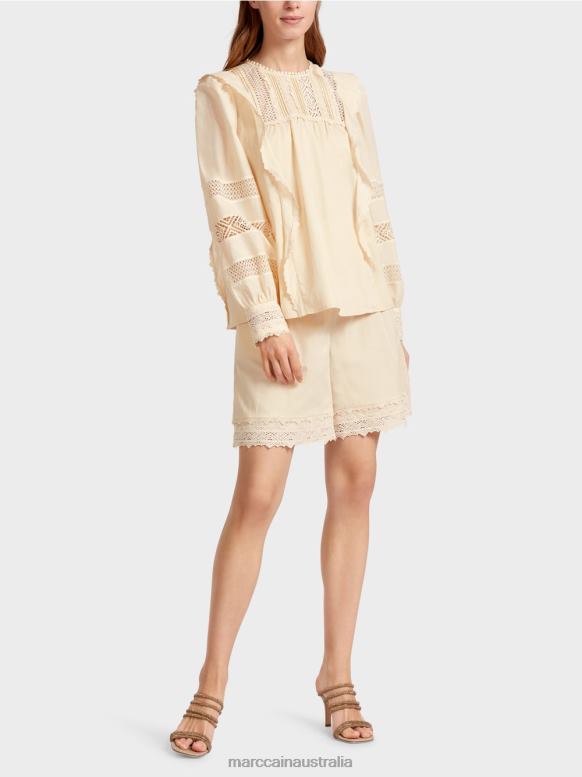 Clothing Creme J8XFX911 Ethnic-inspired blouse Marc Cain