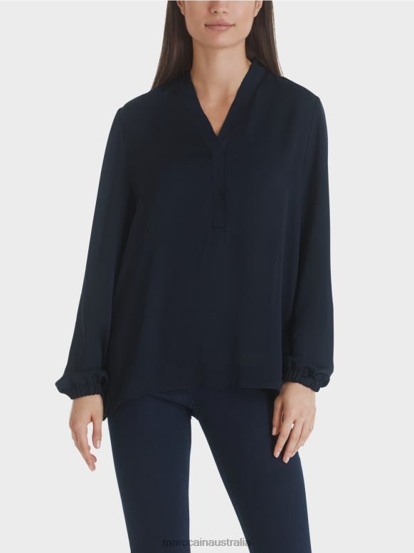 Clothing Midnight Blue J8XFX1029 Wide blouse Marc Cain