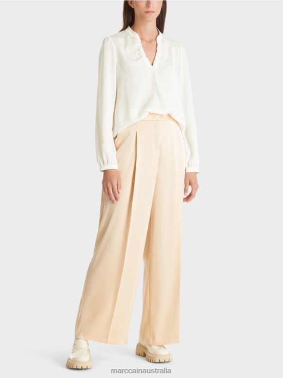 Clothing Off-White J8XFX862 Blouse with feminine details Marc Cain