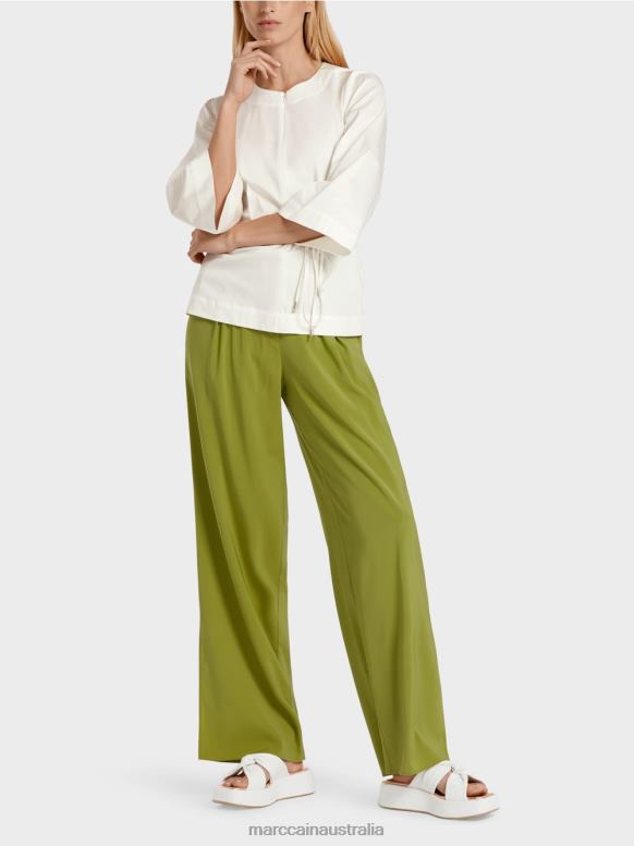 Clothing Off-White J8XFX946 Cotton blouse with long sleeves Marc Cain