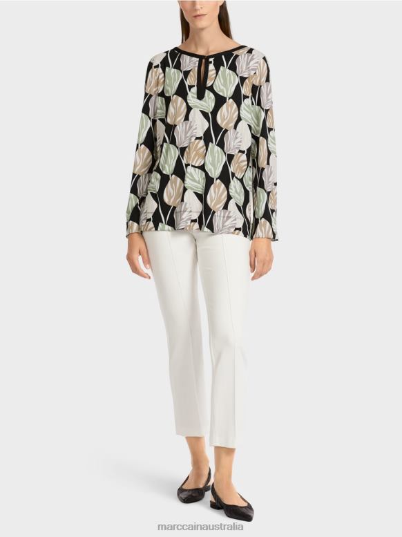 Clothing Powder Mint J8XFX1007 Long-sleeved blouse-style top Marc Cain