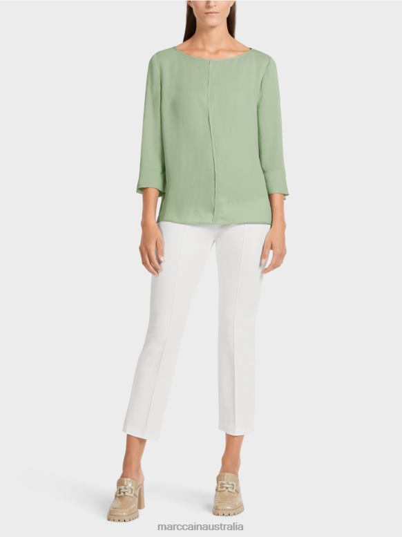 Clothing Powder Mint J8XFX1012 "Rethink Together" blouse-style top Marc Cain