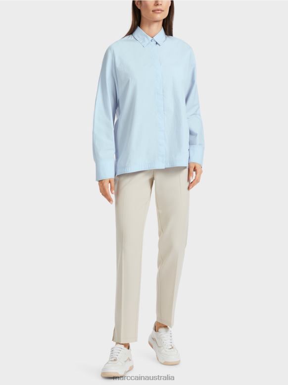 Clothing Soft Powder Blue J8XFX867 "Rethink Together" Kimono blouse Marc Cain