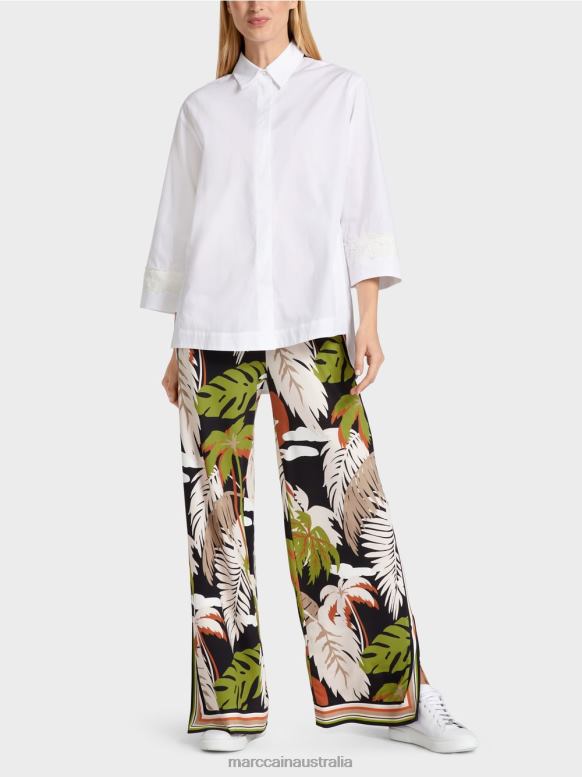 Clothing White J8XFX952 A-line blouse Marc Cain