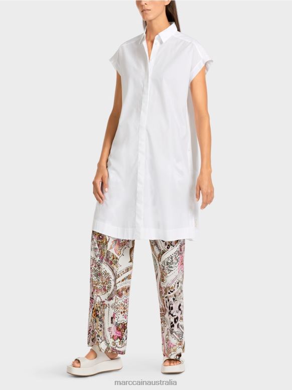 Clothing White J8XFX956 "Rethink Together" blouse Marc Cain