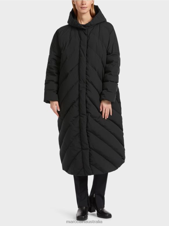 Clothing Black J8XFX230 Quilted coat with down filling Marc Cain