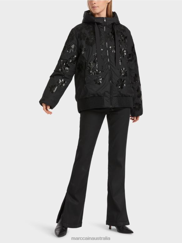 Clothing Black J8XFX233 "Rethink Together" outdoor jacket Marc Cain