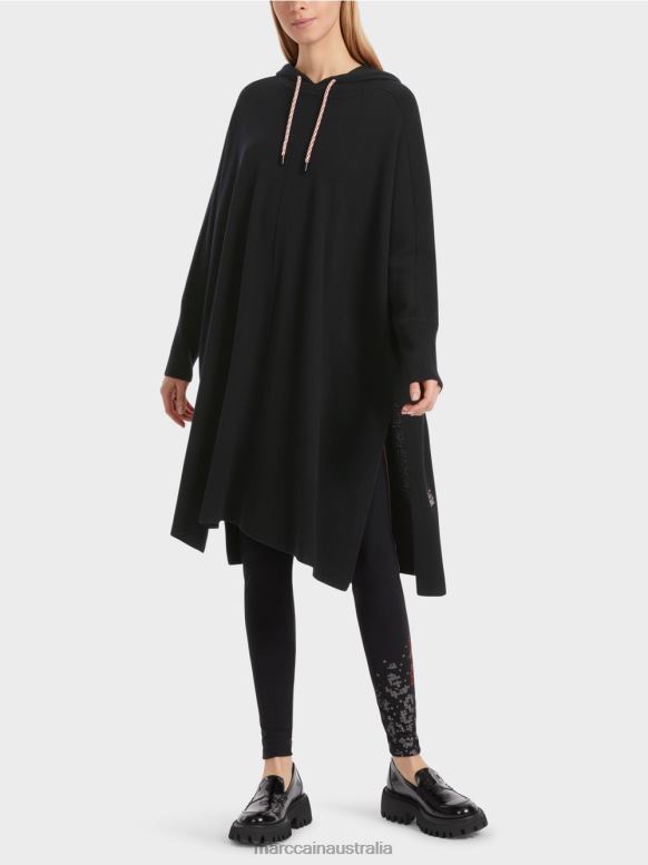 Clothing Black J8XFX241 "Rethink Together" hoodie Marc Cain