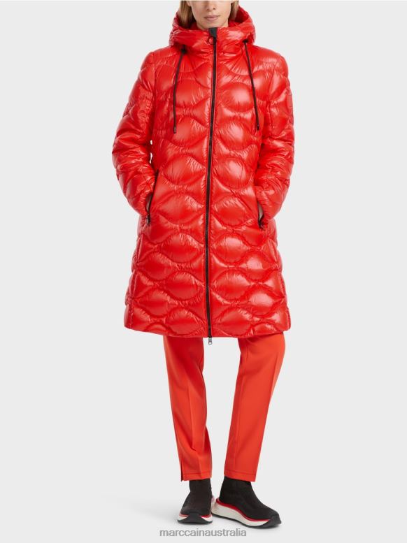 Clothing Campari J8XFX244 Quilted "Rethink Together" coat Marc Cain