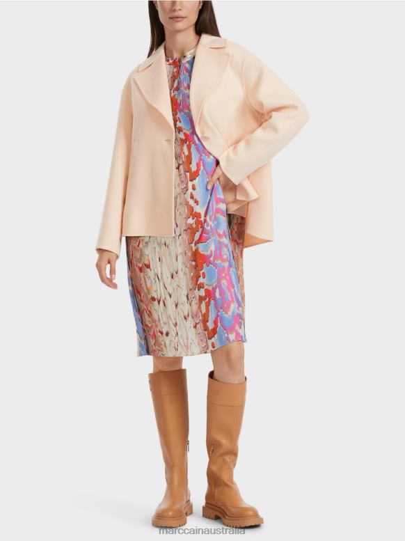 Clothing Dark Cream J8XFX253 Wool outdoor jacket Marc Cain