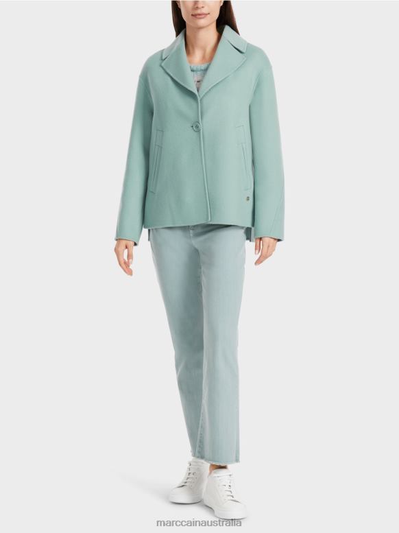 Clothing Dark Sky Blue J8XFX267 Wool outdoor jacket Marc Cain