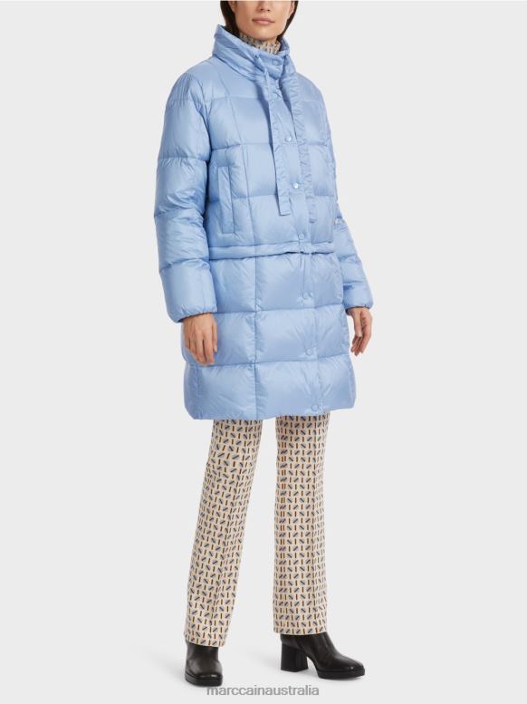 Clothing Dark Summer Sky J8XFX247 Long quilted coat Marc Cain