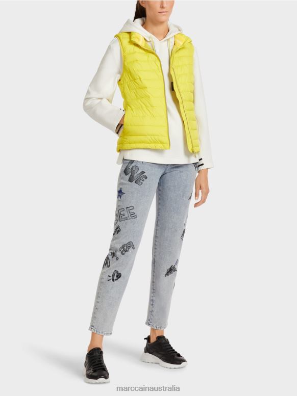 Clothing Green Sulphur J8XFX286 Waistcoat with 3M Thinsulate? insulation Marc Cain