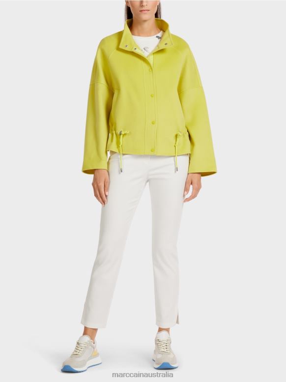 Clothing Green Sulphur J8XFX289 Outdoor jacket in wool felt Marc Cain