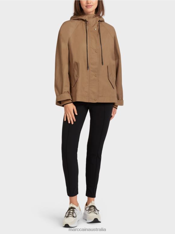 Clothing Light Coffee J8XFX283 Casual outdoor jacket with print Marc Cain