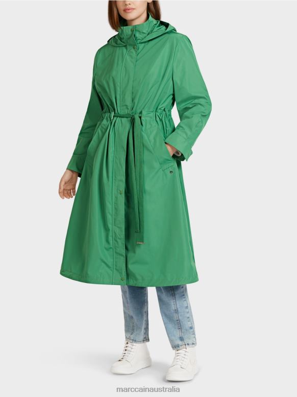 Clothing Moss Green J8XFX295 Casual coat with drawstring waist Marc Cain