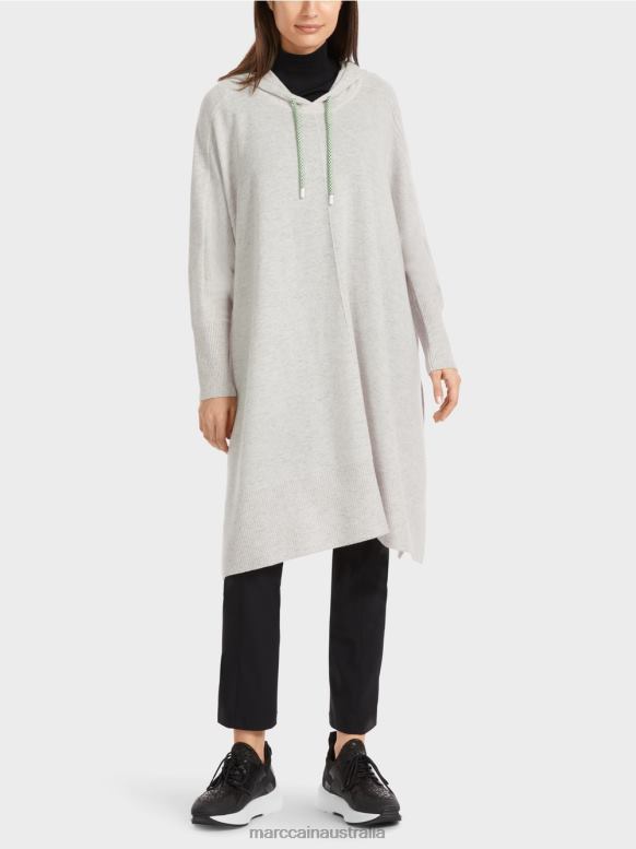 Clothing Silver Grey J8XFX259 "Rethink Together" hoodie Marc Cain