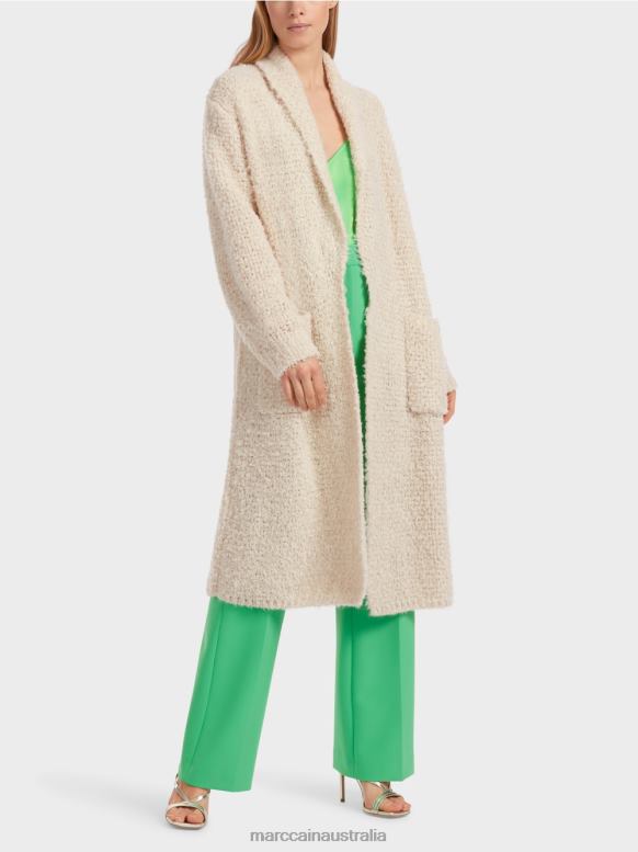 Clothing Smoke J8XFX229 Coat Knitted in Germany Marc Cain